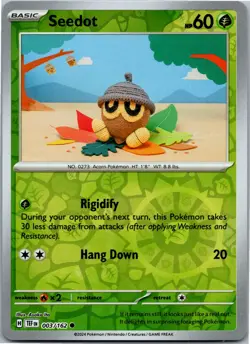 Seedot - SV05: Temporal Forces 003/162 - Common - NM Pokemon TCG - Image 1