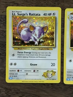 Rattata 015 + Raticate 016 💧 /034 CLB Pokemon TCG Classic Collection – NM - Image 2