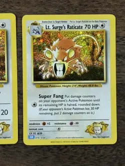 Rattata 015 + Raticate 016 💧 /034 CLB Pokemon TCG Classic Collection – NM - Image 3