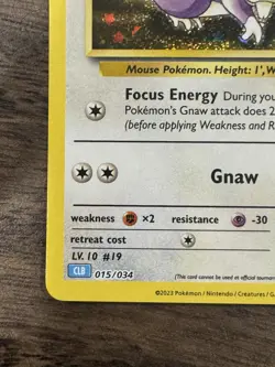 Rattata 015 + Raticate 016 💧 /034 CLB Pokemon TCG Classic Collection – NM - Image 5