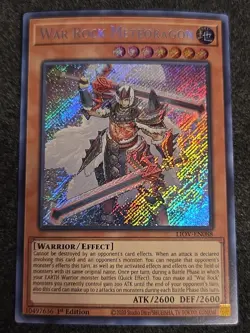 Yugioh War Rock Meteoragon LIOV-EN088 Secret Rare 1st Ed NM - Image 1