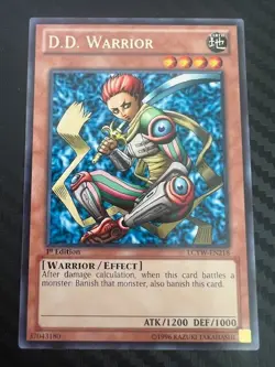 Yugioh D.D. Warrior LCYW-EN218 Rare 1st Edition NM - Image 1
