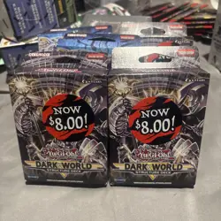 Yu-Gi-Oh Bundle Blue-Eyes White Destiny, Dark world- 1st Edition Sealed lot of 6 - Image 2