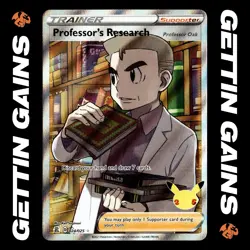 Professor's Research - 024/025 - Ultra Rare - Celebrations - Pokemon - NM/M - Image 1