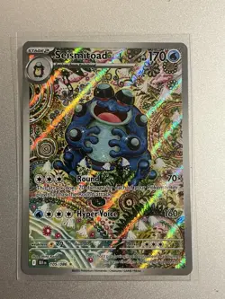 Pokemon Seismitoad BLK EN 105/086 Holo Card English 2025 - Image 2