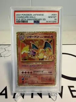 2021 Pokemon Japanese 25th Anniversary Ed Charizard Holo 001/025 PSA 10 Gem Mint - Image 1