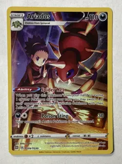 2022 Pokemon TCG Ariados Ultra Rare Brilliant Stars Trainer Gallery TG09/TG30 - Image 1