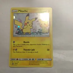 Pokemon Pikachu SM162 Promo Holo SM 60HP Thunder Jolt Pokemon Card - Image 1