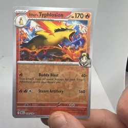 Pokemon Destined Rivals - Ethan's Typhlosion - 034/182 - Reverse Holo Rare NM! - Image 1