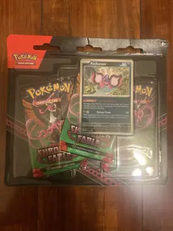 Pokemon Scarlet & Violet Shrouded Fable 3 Pack Blister Pecharunt Promo New!! - Image 1
