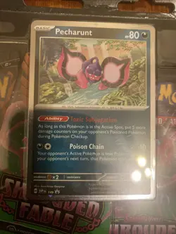 Pokemon Scarlet & Violet Shrouded Fable 3 Pack Blister Pecharunt Promo New!! - Image 3