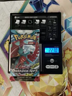 22.70g Extremely HEAVY - Pokemon TCG S&V Paradox Rift Booster Pack Sealed - Image 1