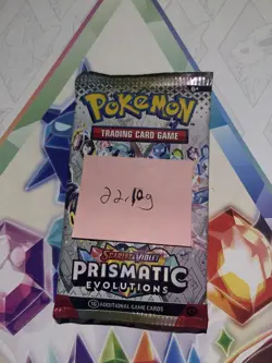 EXTREMELY HEAVY! 22.10g Prismatic Evolutions Pokemon Sealed Booster Pack New - Image 2