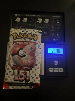 Very Heavy! 22.06 Gram Pokemon 151 Booster Pack Weighed Sealed - Image 1