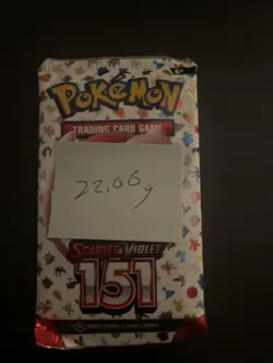 Very Heavy! 22.06 Gram Pokemon 151 Booster Pack Weighed Sealed - Image 3