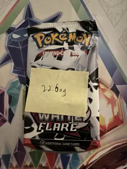 Heavy! 22.60g Pokemon TCG SV10.5 White Flare Booster Pack Sealed! - Image 2