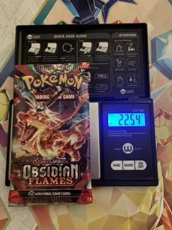 VERY HEAVY! 22.54Gram Obsidian Flames Pokemon TCG Factory Sealed Booster Pack!!! - Image 1