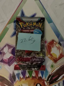 VERY HEAVY 22.65g Scarlet And Violet Base Pokemon TCG Booster Pack - Image 2