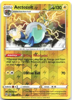 Arctozolt 066/189 Holo Rare Darkness Ablaze Pokemon Reverse Holo Near Mint - Image 1