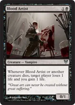 Moderatly Played, English - 1 x MTG Blood Artist Avacyn Restored - Image 1