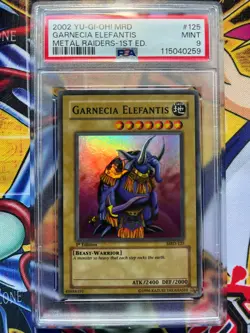 PSA 9 Yu-Gi-Oh MRD-125 Garnecia Elefantis 1st Edition Super Rare - Image 1