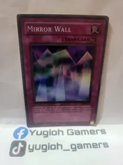 Yu-Gi-Oh Mirror Wall PSV 1st Edition Super Rare Heavy Played - Image 1
