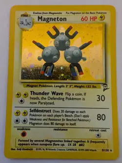 Base Set 2 Pokemon Cards, Raichu, Magneton, Clefairy, Ninetails, Wartortle WC + - Image 2