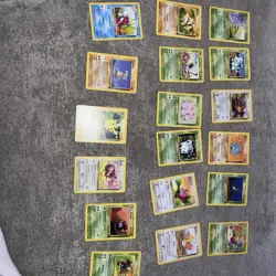 Bundle of WOTC Base Set Jungle Set 1999 Pokemon Cards 18x Cards - Image 1