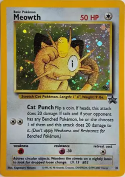 Meowth 10 | Black Star Promo GB Stamped Holo | Pokemon Cards TCG - Image 1