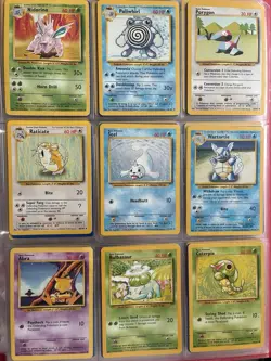 Complete 1999 Pokemon Base Set + Jungle Set Charizard Blastoise Vintage Cards - Image 5