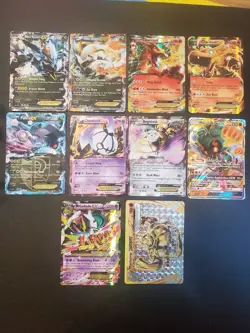 Pokemon TCG Lot Of 10 EX GX and Break cards from 2013-2017 - Image 1