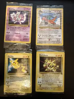 Pokemon TCG 1999 Pokemon First Movie Set x4 Vintage WB Black Star Promo Cards - Image 3