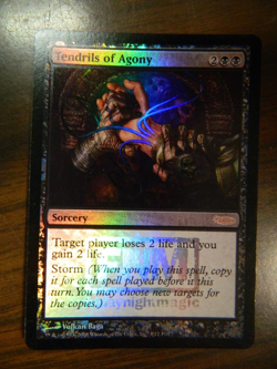 MTG FOIL DCI Promo FNM Card Tendrils Of Agony (2008) Excellent - NM - Image 1