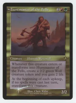MTG Innistrad Remastered Huntmaster / Ravager of the Fells #470 Foil Retro Frame - Image 1