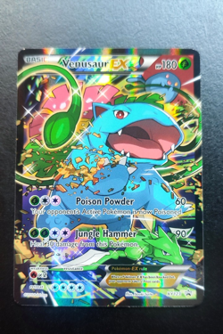Pokemon Card - Venusaur EX XY123 - Full Art Black Star Promo (NM) - Image 1