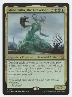 MTG Foundations Muldrotha, the Gravetide #199 Foil Mythic - Image 1