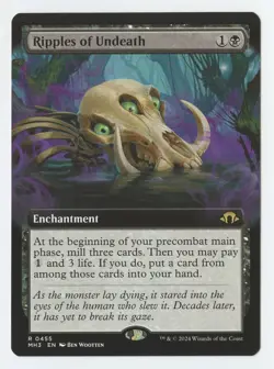 MTG Modern Horizons 3 Ripples of Undeath (EXTENDED ART) #455 Rare - Image 1
