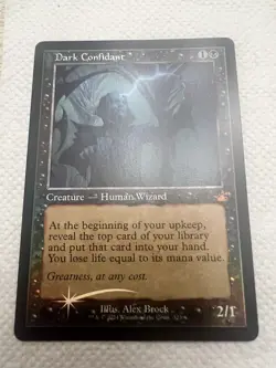Magic: The Gathering Dark Confidant Retro Frame Foil Mythic Creature Black NM - Image 1