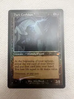 Magic: The Gathering Dark Confidant Retro Frame Foil Mythic Creature Black NM - Image 2