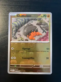 Carte Pokemon : Crabicoque 051/086 MASTERBALL Foudre Noire Francaise NEUF - Image 1
