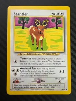 Pokemon TCG Stantler 38/64 Neo Revelation Regular Unlimited LP - Image 1