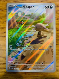 NM! Paldean Wooper (102/094) Phantasmal Flames Illustration Rare Pokemon Card! - Image 1