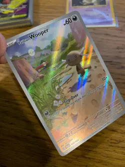 NM! Paldean Wooper (102/094) Phantasmal Flames Illustration Rare Pokemon Card! - Image 3