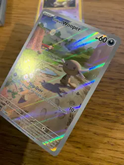 NM! Paldean Wooper (102/094) Phantasmal Flames Illustration Rare Pokemon Card! - Image 4