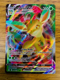 NM! Leafeon VMAX (008/203) Evolving Skies Full Art Ultra Rare Pokemon Card! - Image 1