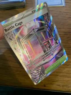 NM! Battle Cage (116/094) Phantasmal Flames Full Art Rare Pokemon Card! - Image 3