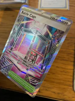 NM! Battle Cage (116/094) Phantasmal Flames Full Art Rare Pokemon Card! - Image 4