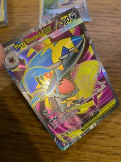 NM! Mega Sharpedo Ex (113/094) Phantasmal Flames Full Art Rare Pokemon Card! - Image 3