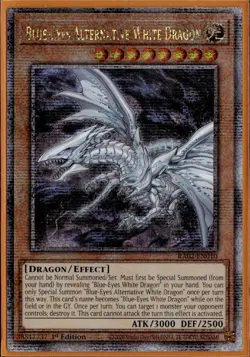 Yu-Gi-Oh! Blue-Eyes Alternative White Dragon RA02-EN010 Quarter Century Secret - Image 1