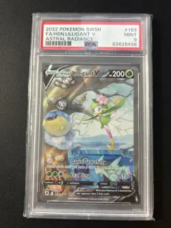 **PSA 9** ~ HISUIAN LILLIGANT V #163 ~ Pokemon TCG: ASTRAL RADIANCE C5 - Image 1